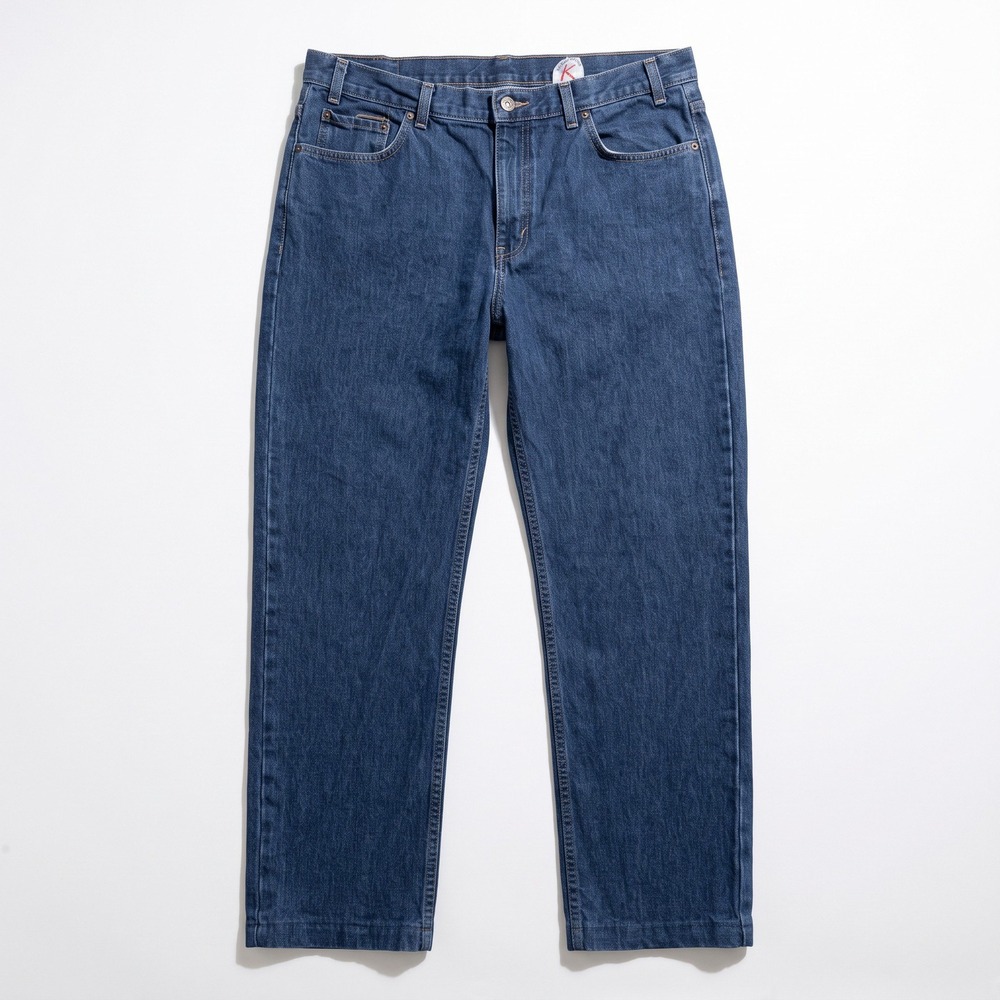 Kirkland Signature 38x34 Blue Straight Leg Jeans Men Casual Classic Denim